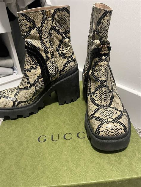 fake gucci snake boots|gucci snake boots price.